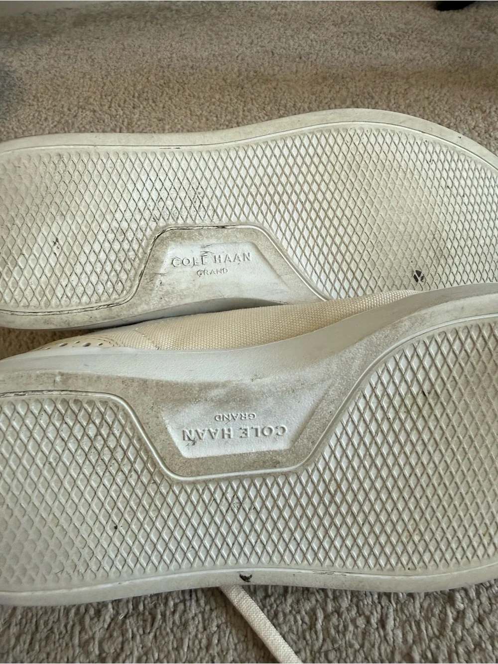 Cole Haan Men’s Cream Lace-Up Sneakers